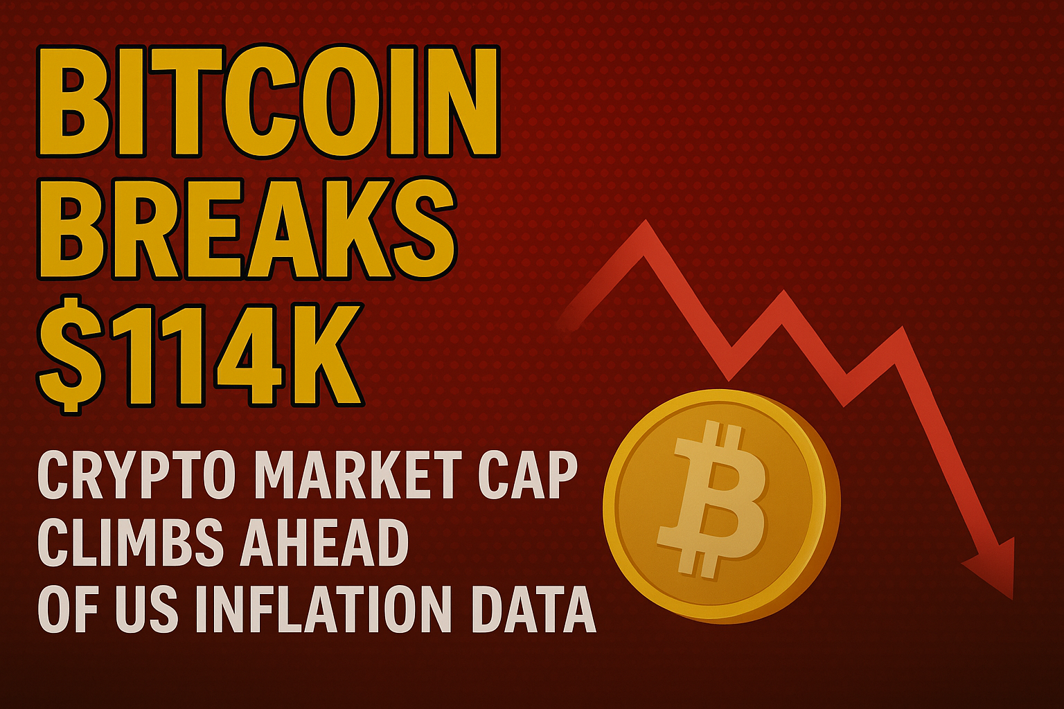 Bitcoin Breaks $114K: Crypto Market Cap Climbs Ahead of US Inflation Data